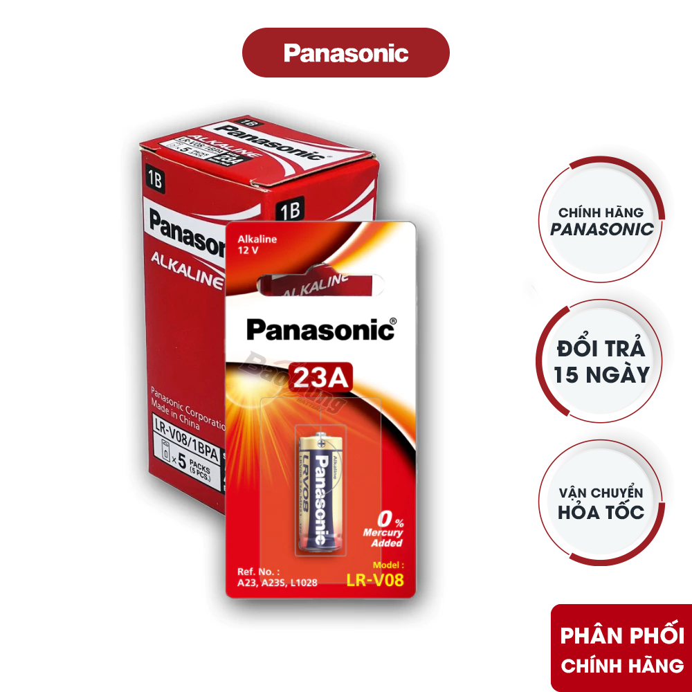 Pin Panasonic 23A (LR-V08 /1BPA / A23) - Hàng Chính Hãng
