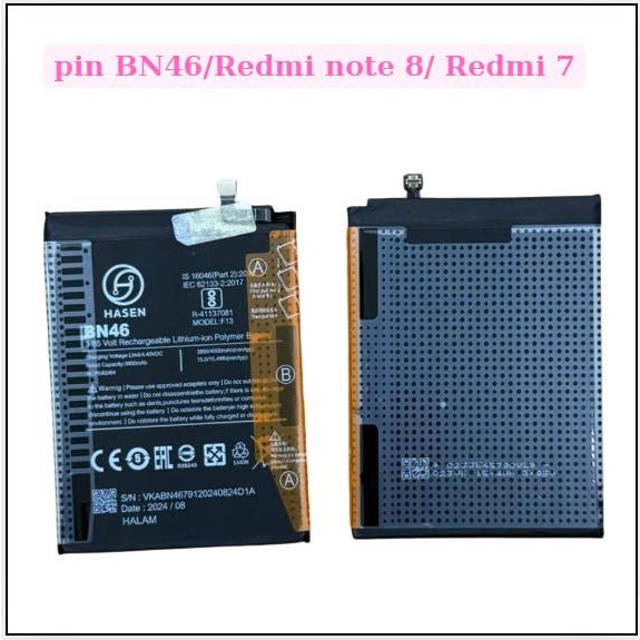 Pin xiaomi BN46/Redmi 7/Redmi Note 8,mới