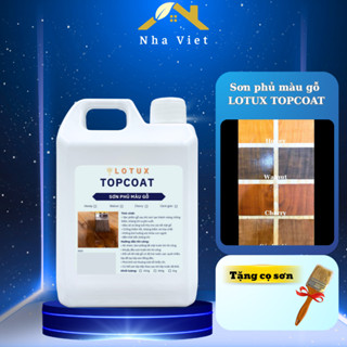 Sơn phủ bóng gỗ nhiều màu gốc Acrylic chống mốc, không mùi, dễ thi công Lotux Topcoat [KÈM CỌ]