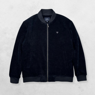 Áo Khoác Bomber Jacket Nam Richard Adam Vải Nhung Tăm Lót Lụa Mềm Mại, Ấm Áp, Chống Xù, Bền Màu, Cổ Dệt BB050925