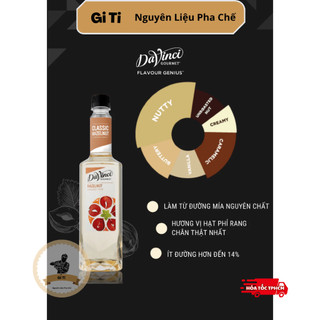 Siro/Syrup Davinci Hazelnut (Hạt Phỉ)/Siro Davinci Hạt Phỉ 750ml