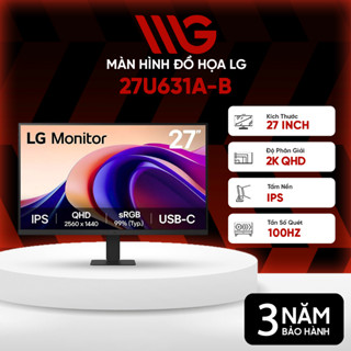  Màn hình Đồ họa LG 27U631A-B 27 inch 2K QHD IPS 100Hz 5ms USB-C - Bảo hành chính hãng 36 tháng 