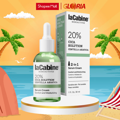 Tinh Chất Làm Dịu, Giảm Đỏ Da LaCabine 20% Cica Solution Serum Cream 30ml