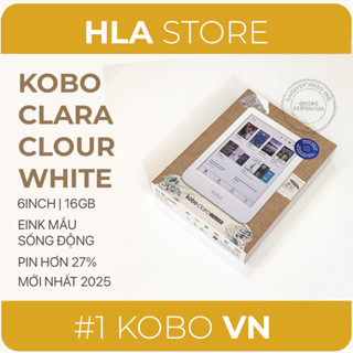 Máy đọc sách Kobo Clara - (Colour, BW, 2E) | 6inch | 16 Gb | mới 100% newseal - Bảo hành 12 tháng