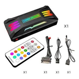 Bộ Hub Coolmoon PA-1 Dùng Cho Fan Led RGB Có Điều Tốc PWM - Hỗ Trợ Sync Main