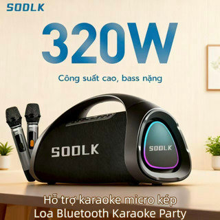SODLK Loa Bluetooth 5.3 Di Động S1617 Loa Bluetooth Karaoke Party Công suất âm trầm mạnh mẽ 320W Nhẹ nhàng và di động