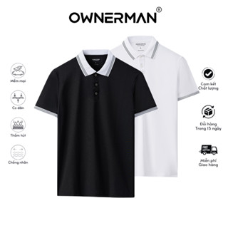 Áo polo nam Ownerman M5 – Áo thun có cổ cotton mát mịn cao cấp, áo phông nam chính hãng