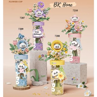  Đồ chơi lắp ráp khối xây dựng LOZ gạch micro mô hình ly hoa cùng hương thơm gấu Mr Pa 7207 7208 7209. 7210 