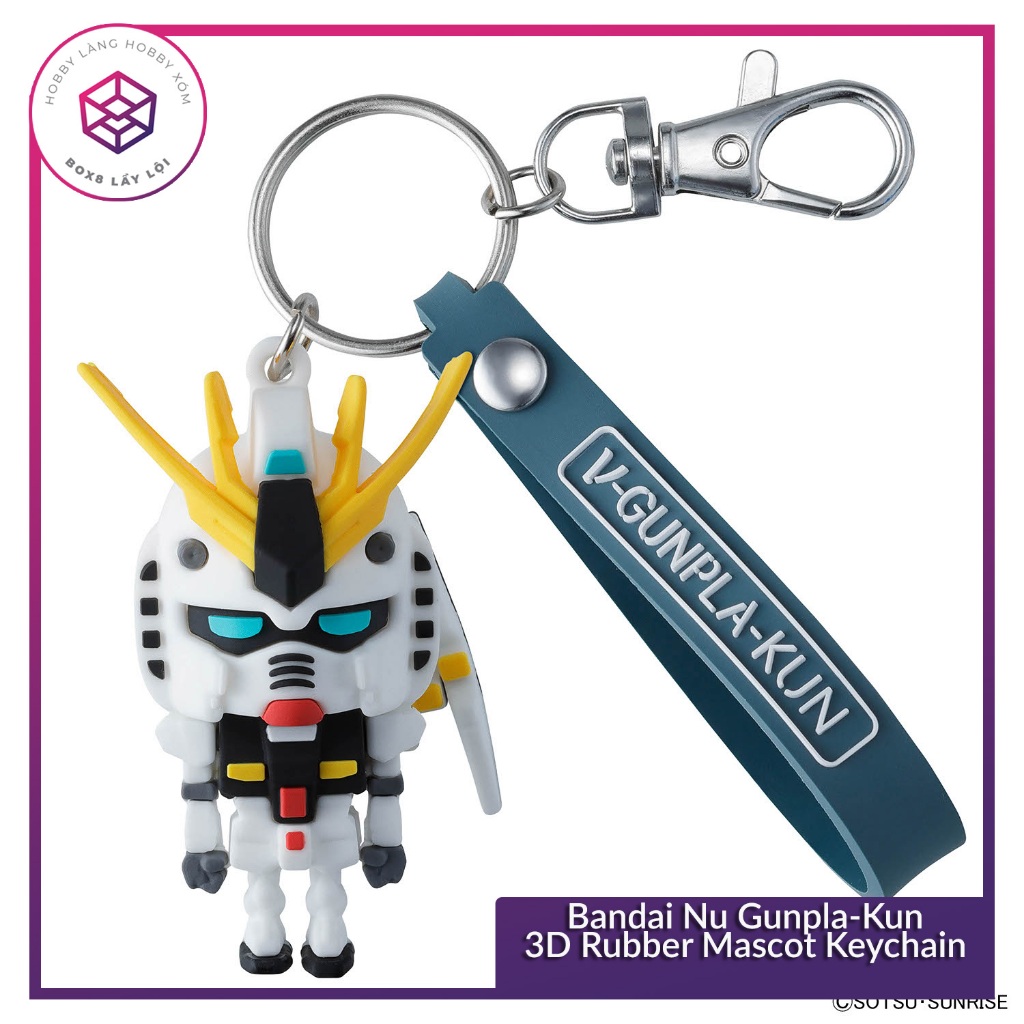 Móc khoá Bandai Nu Gunpla-Kun 3D Rubber Mascot Keychain [TAM]