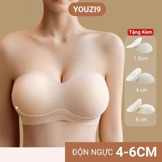 Áo Nâng Ngực Không Dây YOUZI9, Áo Lót Nữ Độn Ngực To Tròn, Thiết Kế Không Gọn Chống Tuột