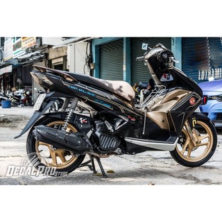 [Tem chuẩn xịn] - Tem trùm xe Air Blade 2013 ~ 2015 Gold Lighting