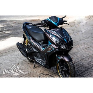 [Tem chuẩn xịn] - Tem trùm xe Air Blade 2013 ~ 2015 Blue Lighting