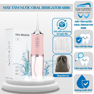  Máy tăm nước cầm tay Oral Irrigator bản Plus,Máy vệ sinh răng miệng cực sạch công nghệ Đức dung tích 200ml 