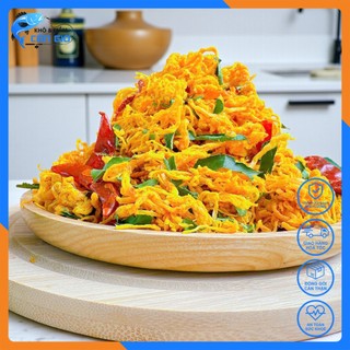 Khô gà lá chanh, 100% từ thịt gà tươi, được làm thủ công hương vị truyền thống | Shop Khô Mắm Cần Giờ