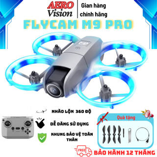  Flycam M9 Pro Máy bay điều khiển từ xa nhỏ gọn FPV cao cấp Flycam siêu mini Plycam 