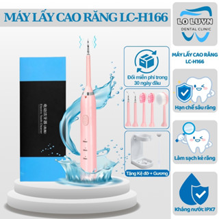   Xả Kho Cuối Năm  Máy lấy cao răng tại nhà LC-H166 bàn chải điện rung sóng âm kết hợp máy rửa mặt kháng nước IPX7 