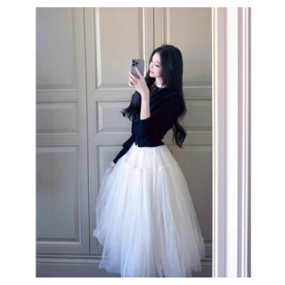   cạp trơn  chân váy lưới siêu phồng cao cấp  dài váy 80cm-100cm   