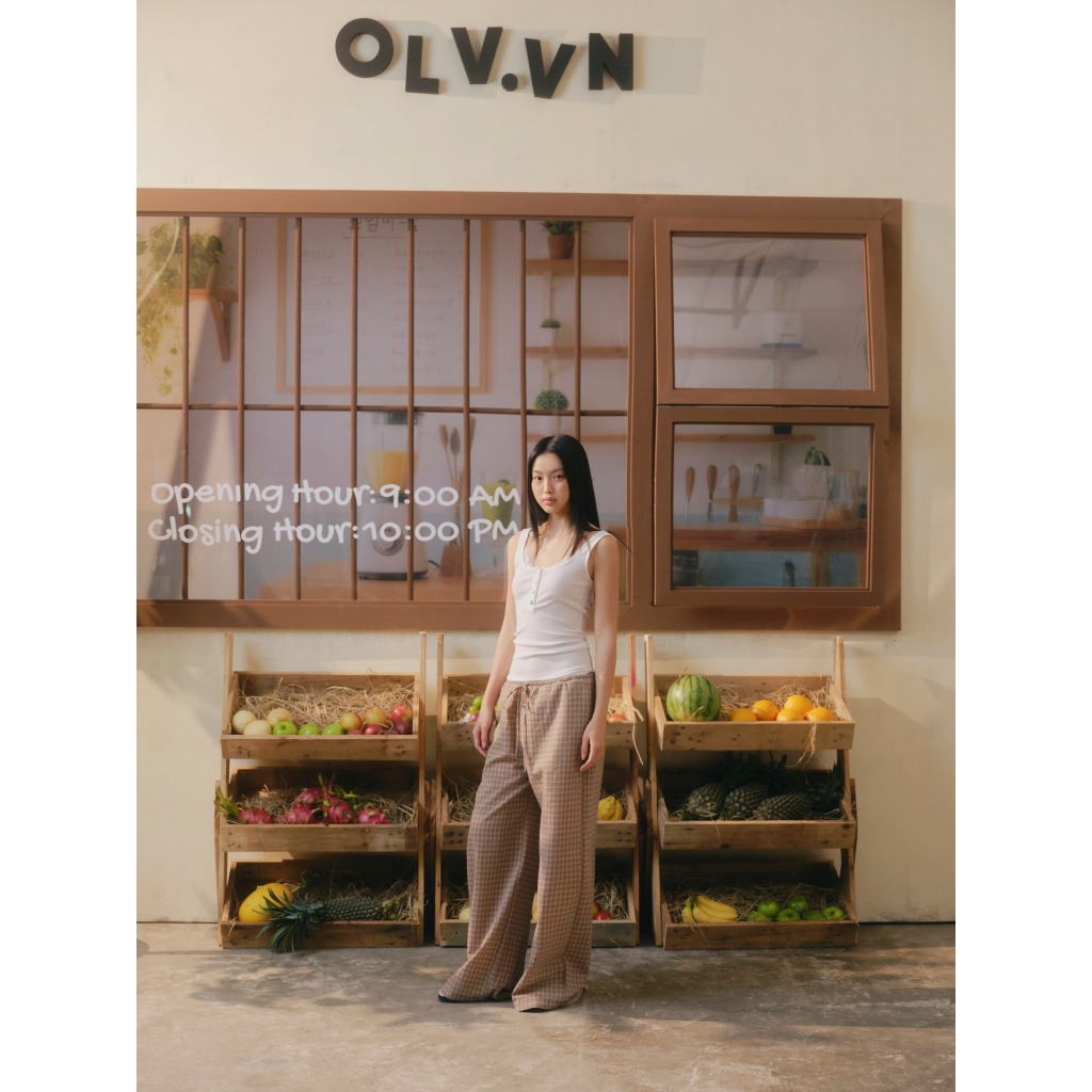 Áo thun OLV 2 dây phối ren basic Lace Trim Cami Top nhiều màu trẻ trung năng động | BigBuy360 - bigbuy360.vn