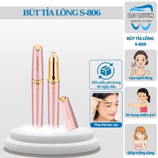  Máy tỉa lông mày S-808,bút tỉa lông mũi tỉa lông nách có đèn Đổi Mới 30 Ngày Đầu 