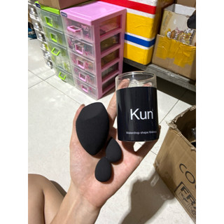 Bông Mút Kun Trang điểm đánh nền (set 3cục)