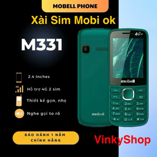  Điện Thoại 4G Mobell M331 4G Xài sim Mobi ok có chức năng ghi âm cuộc gọi - Hàng chính hãng 