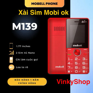 Điện thoại 4g mobell m139 4g xài sim mobi ok bảo hành 12 tháng - hàng chính hãng