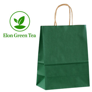 Túi giấy xanh cao cấp Elon Green Tea, thân thiện môi trường, bền đẹp, tiện lợi, sang trọng.