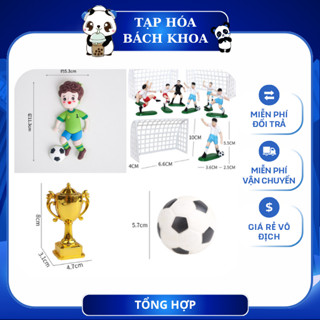 TỔNG HỢP các mô hình cầu thủ bóng đá, cup ,hình cắm cầu thủ trang trí bánh kem, trang trí bánh sinh nhật