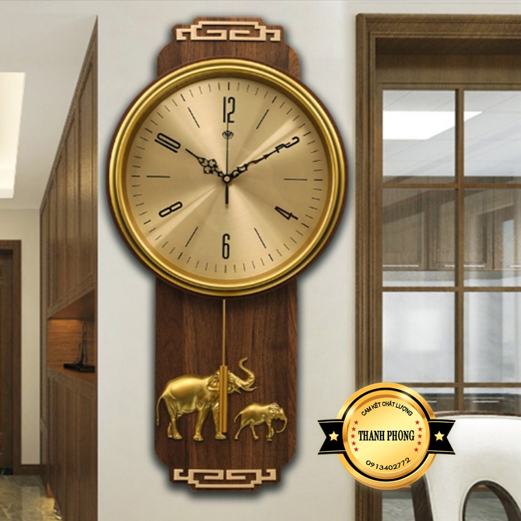 Đồng Hồ Treo Tường Quả Lắc Cao Cấp - Đồng Hồ Treo Tường Trang Trí Phòng Khách.