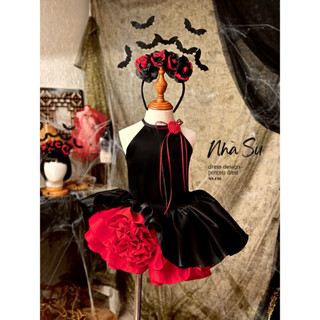  Đầm halloween cho bé gái NS 236 váy thiết kế halloween hoá trang cho bé gái đi chơi đi tiệc sự kiện 