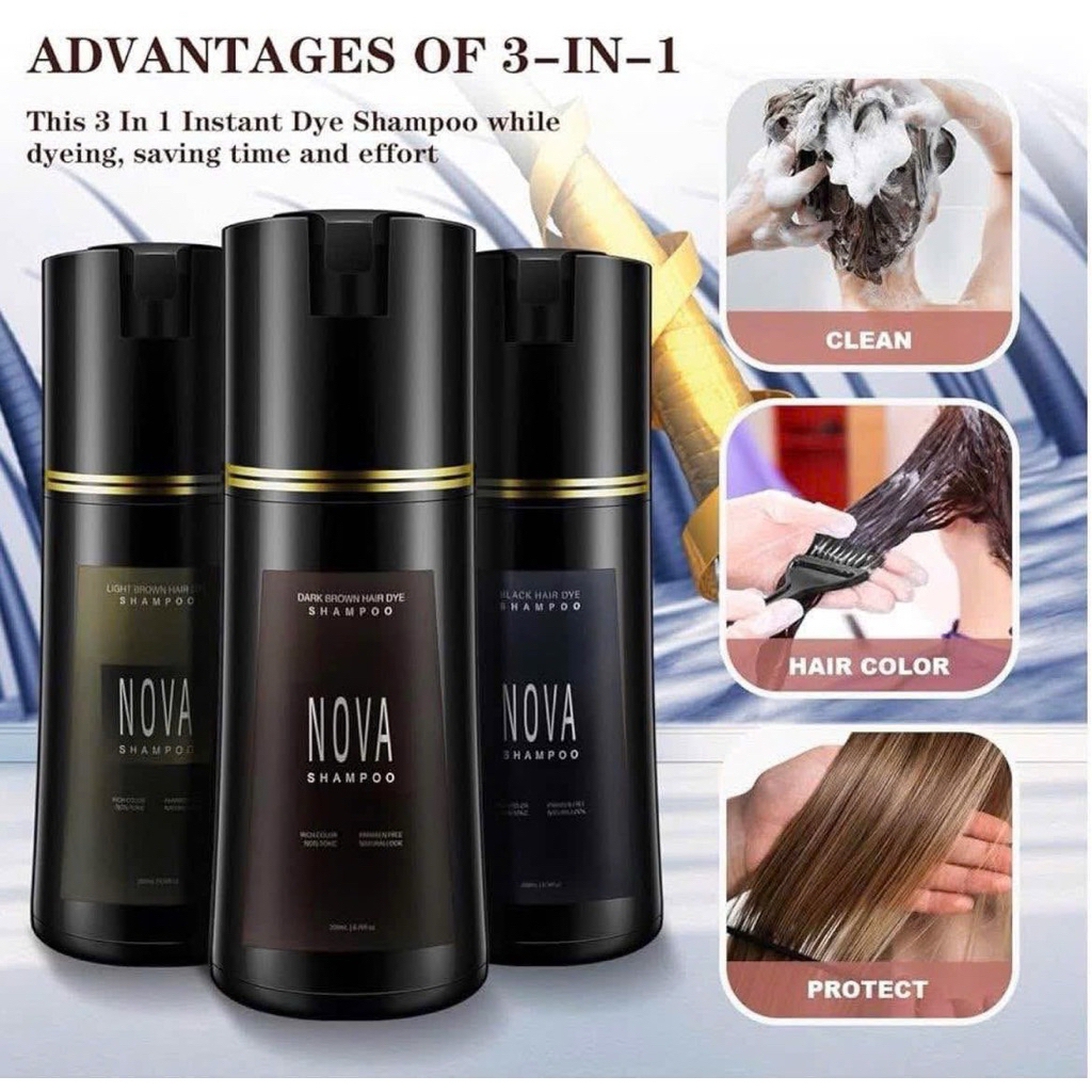 Dầu gội nhuộm tóc Nova Hair Dye Shampoo