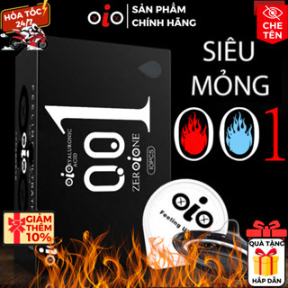 Bao cao su siêu mỏng OiO kéo dài thời gian, bcs 001 chống xuất tinh sớm nhiều gel bôi trơn