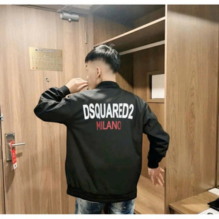  Áo khoác gió in chữ đsq milano chữ đỏ bản boy phố trẻ trung năng động khỏe khoắn hot 2025 
