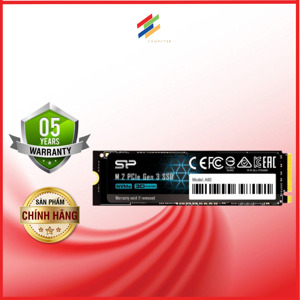 Ổ CỨNG SSD M.2 2280 PCIE A60 2TB - Hàng chính hãng bảo hành 5 năm