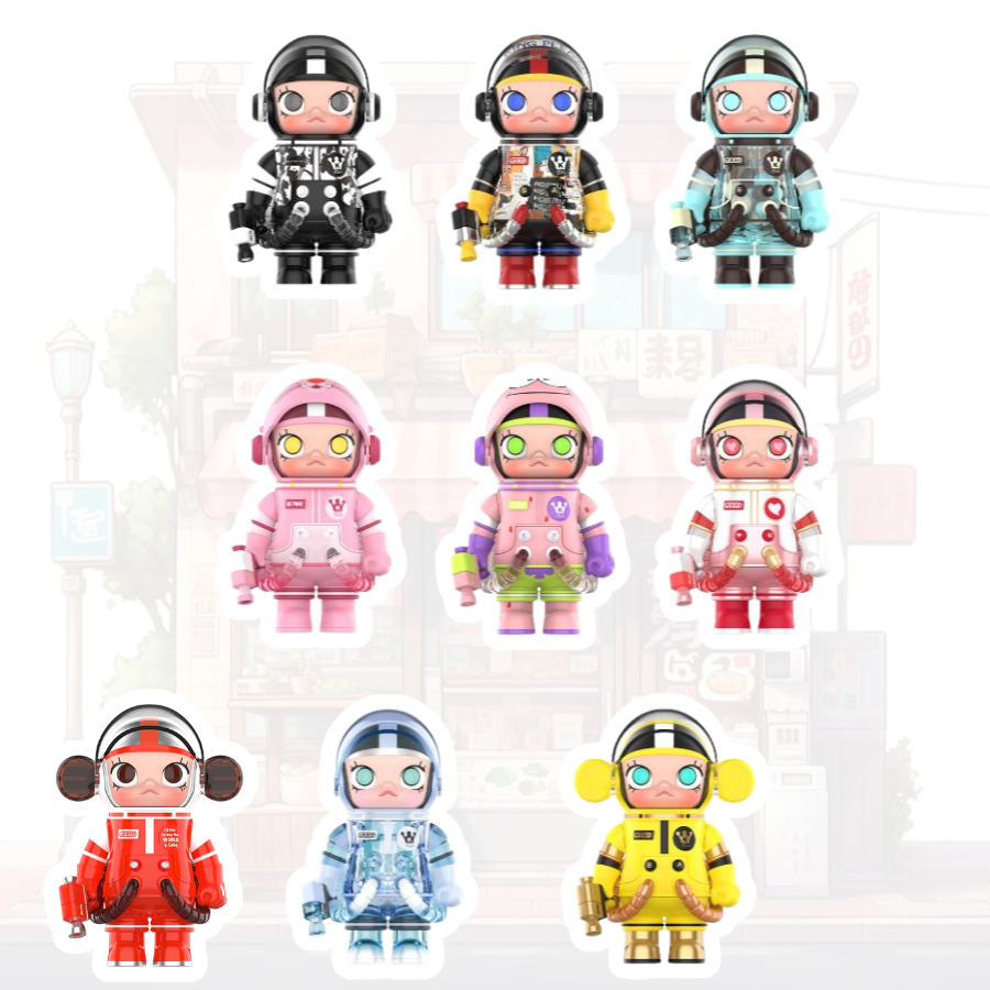 Set Hình Dán MOLLY SPACE 2 Trang Trí Sách Sổ Tay Dễ Thương