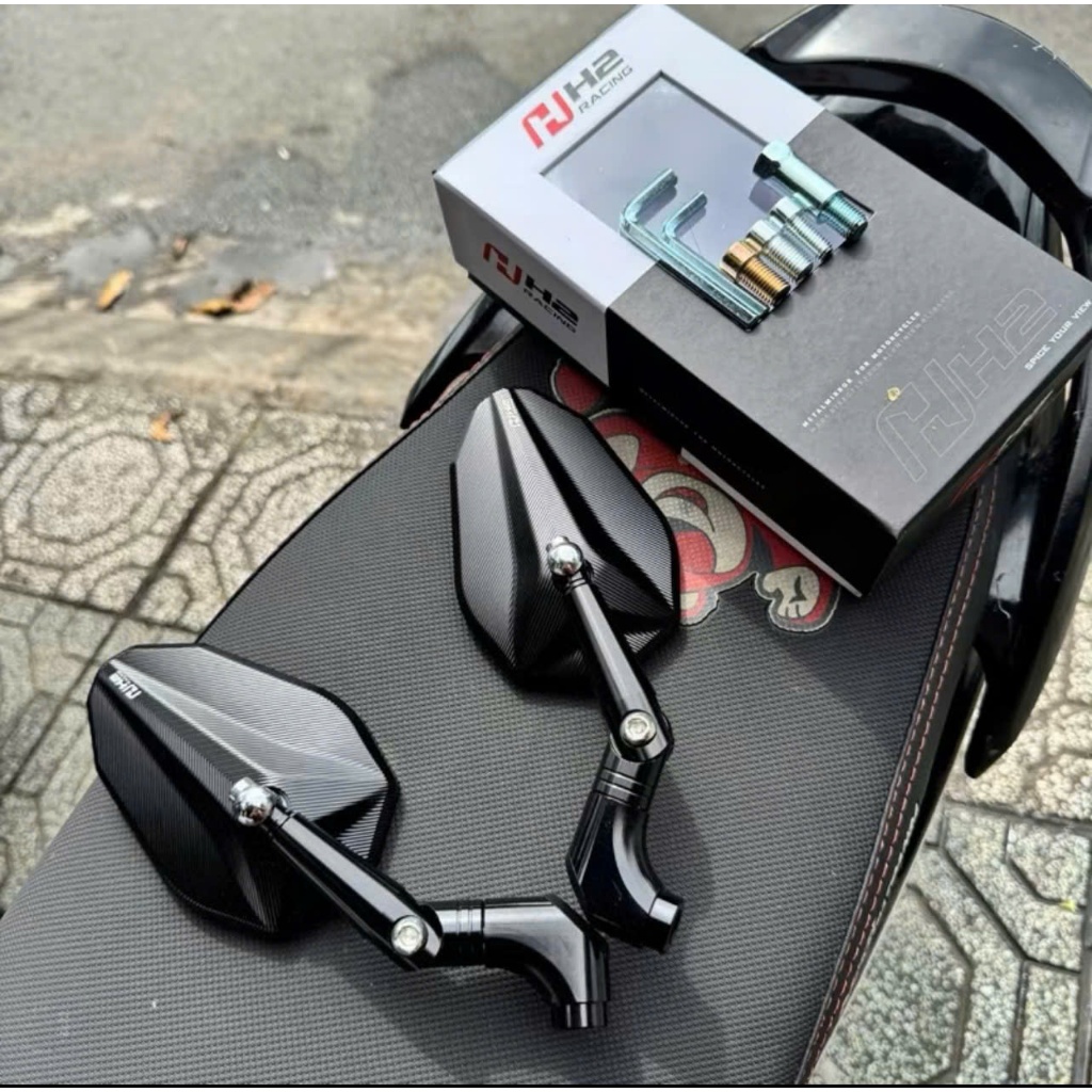 Gương Chiếu Hậu H2c V2 Chính Hãng nhôm Cnc Cao Cấp đủ tiêu chuẩn