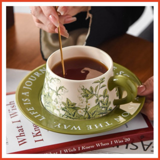 [Kèm hộp quà] Bộ cốc tách uống nước, cốc kèm đĩa uống trà chiều, cốc uống cafe, cốc uống nước , bộ chén trà