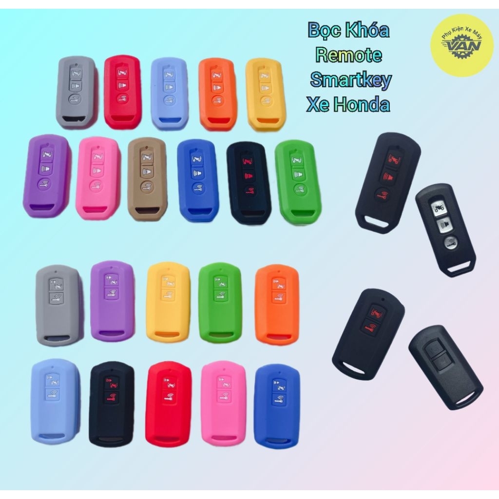 Bọc Khoá Remote Smartkey AB/VARIO/SH/VISION Cao Su Nhiều Màu