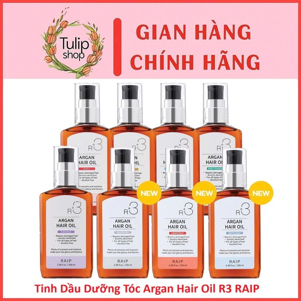 (Chính hãng)Dầu Dưỡng Tóc Argan Raip R3 Argan Hair Oil