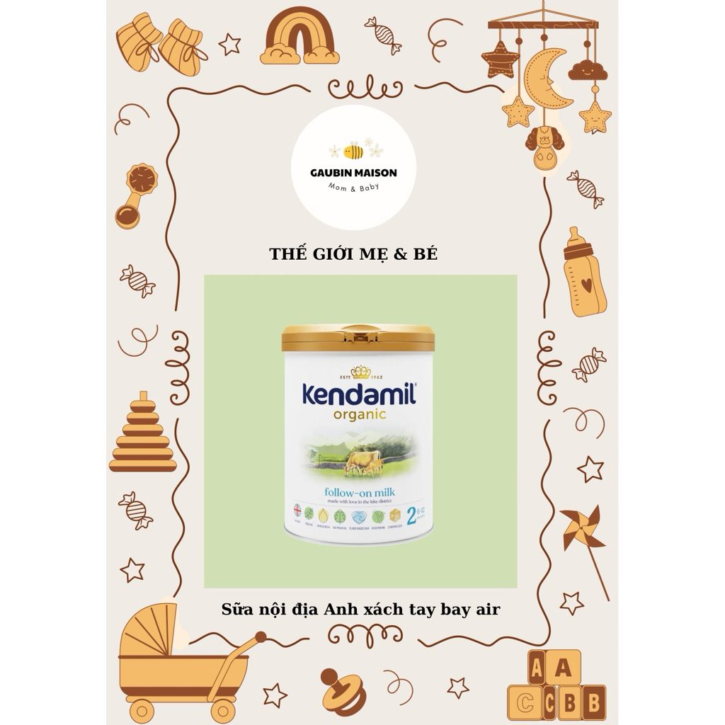 Sữa Kendamil Organic số 2 nội địa Anh xách tay bay air