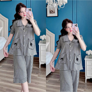 (SIÊU RẺ) Bộ pijama xốp nơ BIGSIZE dài 50-100kg