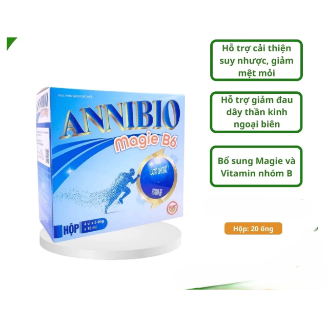 ANNIBIO Magie B6 I Hỗ trợ cải thiện suy nhược thần kinh, giảm mệt mỏi, hạn chế đau dây thần kinh ngo