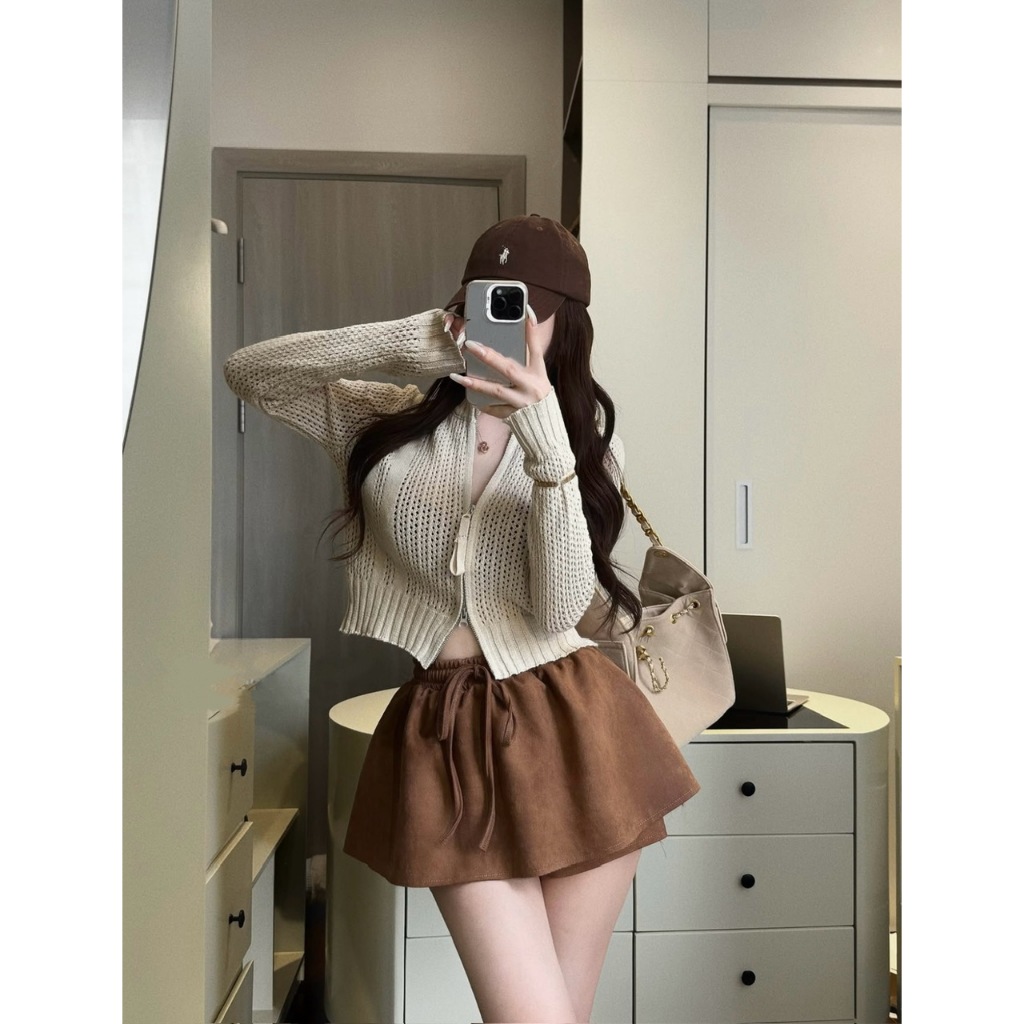 (CÓ LÓT QUẦN) CHÂN VÁY QUẦN DA LỘN DÁNG NGẮN CHỮ A RÚT DÂY DÀNG XÒE STYLE HÀN QUỐC - DÀNH CHO NỮ | BigBuy360 - bigbuy360.vn