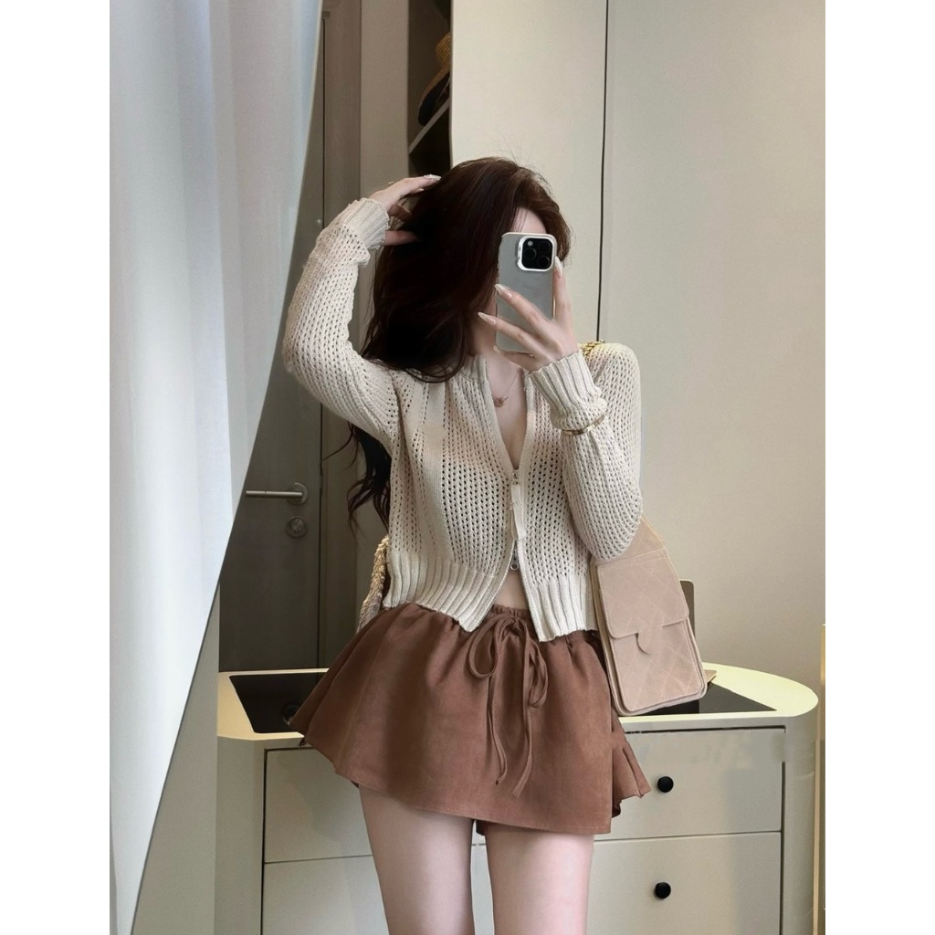 (CÓ LÓT QUẦN) CHÂN VÁY QUẦN DA LỘN DÁNG NGẮN CHỮ A RÚT DÂY DÀNG XÒE STYLE HÀN QUỐC - DÀNH CHO NỮ | BigBuy360 - bigbuy360.vn