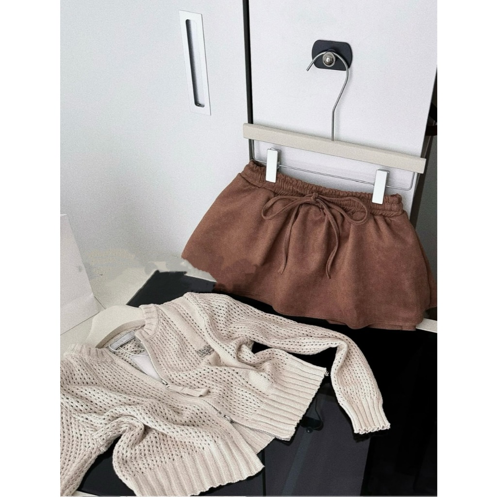 (CÓ LÓT QUẦN) CHÂN VÁY QUẦN DA LỘN DÁNG NGẮN CHỮ A RÚT DÂY DÀNG XÒE STYLE HÀN QUỐC - DÀNH CHO NỮ | BigBuy360 - bigbuy360.vn