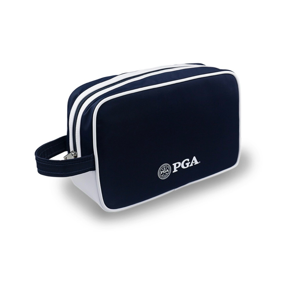 Túi Đựng Phụ Kiện Golf Nam PGA TOUR – Chống Nước, Thời Trang Cao Cấp, Màu Trắng Navy – Mã PGA-BG22