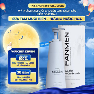 Sữa Tắm Nam Fanmen Tinh Chất Muối Biển Tự Nhiên Giúp Làm Sạch Sâu, Hỗ Trợ Ngăn Ngừa, Giảm Mụn Cơ Thể