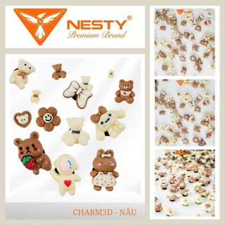 ✨ Set 10 Sticker (Cham) Ngẫu Nhiên Trang Trí Giày Dép & Túi Xách Nesty ✨