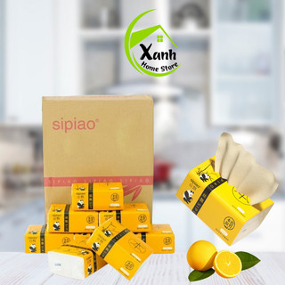   Thùng 30 Gói  Giấy Ăn Gấu Trúc Sipiao Siêu Dai Siêu An Toàn GD39 - Khăn Giấy Giấy Rút Gấu Trúc Siêu Dai Không Hóa Chất 