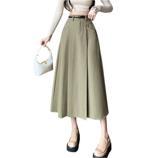 Chân váy xòe dáng dài phong cách Hàn Quốc basic  M188
